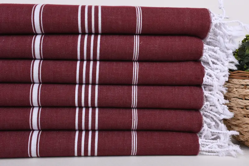 Cotton towel, 70x40 Cotton Striped Towel, Turkish beach towel, Handmade Turkish bath towel for summer vacation, Christmas Favors, Best Friend Gift - 2