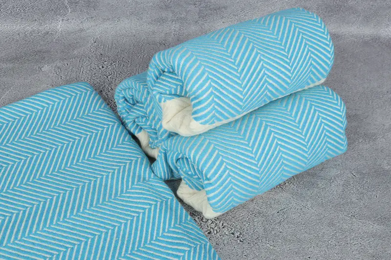 Gym Towel, Embroidered Beach Towel, Engagement Gift, Lightweight Turkish towel, Turkish Towel Beach, 70x40 Cotton Zig zag Towel, Turkish Towel USA - 7