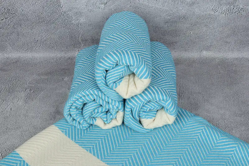 Gym Towel, Embroidered Beach Towel, Engagement Gift, Lightweight Turkish towel, Turkish Towel Beach, 70x40 Cotton Zig zag Towel, Turkish Towel USA - 6