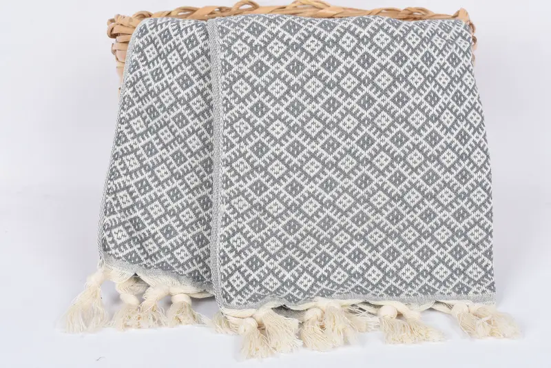 Holiday Towel, Turkish Hand Towel, Bridesmaid Gift, 38x20 Cotton Diamond Towel, Bridal Shower Favor, Personalized Gifts, Personalized Gift - 5