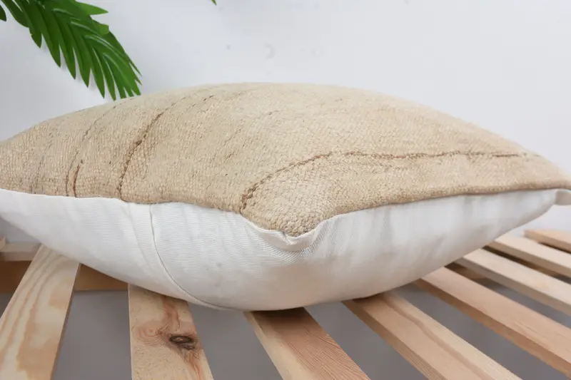 Home Decor Pillow, 16x16 Beige Pillow Case, Chair Cushion Case, Antique Pillows, Turkish Pillow, Armchair Pillow Cover, Pillow Case - 6