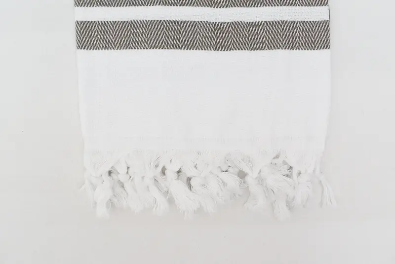 Organic Turkish towel, 70x40 Cotton Herringbone Towel, Large Turkish Towel, Absorbent Turkish towel, Summer Towel, Boyfriend Christmas Gift - 5