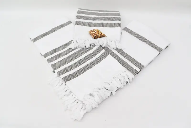 Organic Turkish towel, 70x40 Cotton Herringbone Towel, Large Turkish Towel, Absorbent Turkish towel, Summer Towel, Boyfriend Christmas Gift - 8