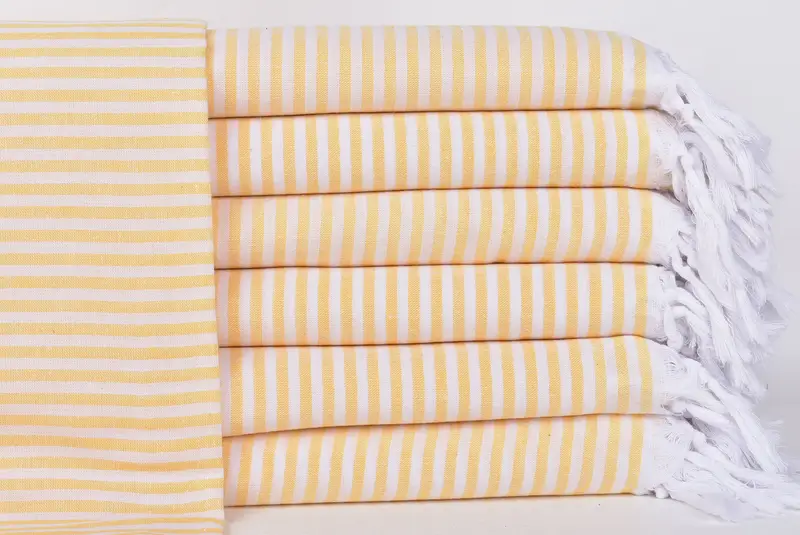 Thin and lightweight Turkish peshtemal, Cotton towel, Grandma Gift, Bridesmaid Gift, 68x36 Cotton Striped Towel, Home Decor Gifts, Scarf Towel - 1