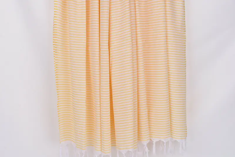Thin and lightweight Turkish peshtemal, Cotton towel, Grandma Gift, Bridesmaid Gift, 68x36 Cotton Striped Towel, Home Decor Gifts, Scarf Towel - 8