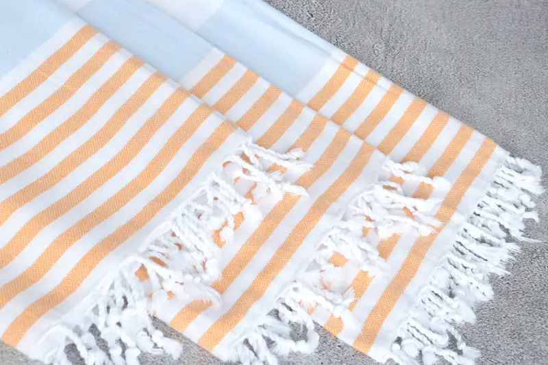 Christmas Gift, 70x40 Cotton Striped Towel, Housewarming Gift, Personalized Gifts, Eco-friendly Turkish towel for home and travel, Quick-dry towel - 5