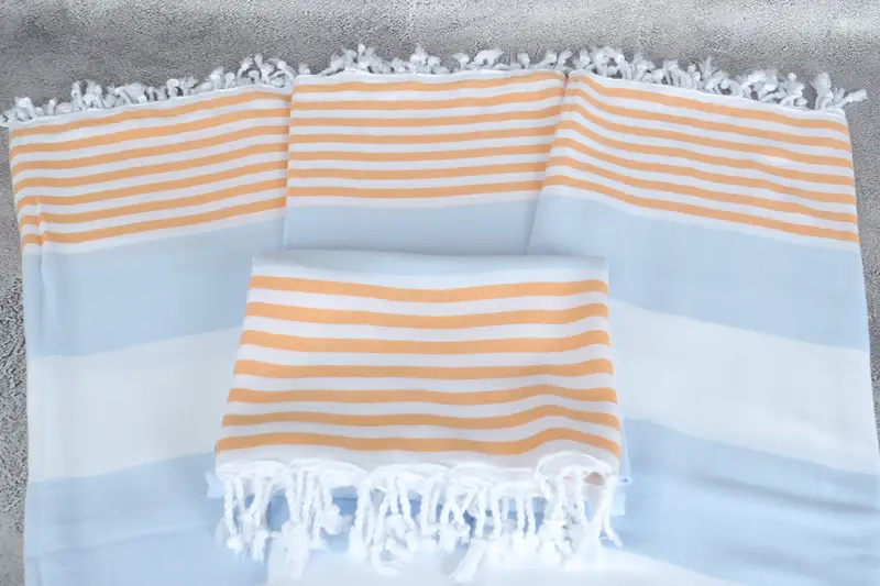 Christmas Gift, 70x40 Cotton Striped Towel, Housewarming Gift, Personalized Gifts, Eco-friendly Turkish towel for home and travel, Quick-dry towel - 4