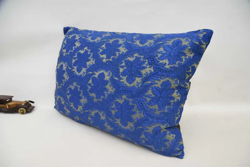 Luxury Cushion Case, Vintage Kilim Pillow, Garden Pillow Cover, Floor Cushion Case, Pillow for Sofa, Gift Pillow, 20x28 Blue Pillow Case, Pillow - 5