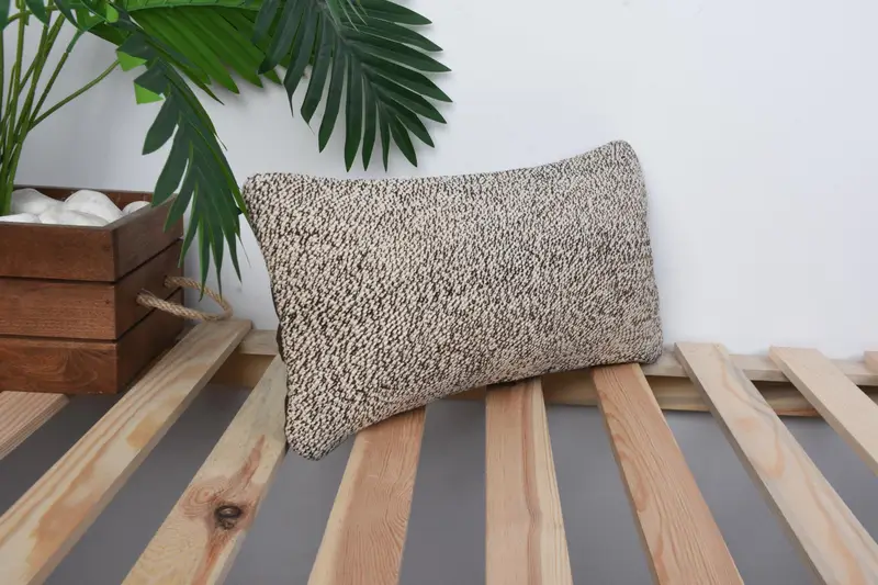 Colorful Pillow Cover, 8x16 Brown Pillow Sham, Pillow for Sofa, Pillow Cover, Vintage Pillow, Turkish Corner Pillow Cover, Kilim Pillow Cover - 4