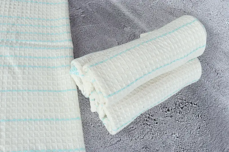 Personalized Wedding Gift For Couple, 40x20 Cotton Waffle Towel, Custom Hand Towel, Organic Towel, Wedding Favors, Summer Towel, Personalized Gift - 8