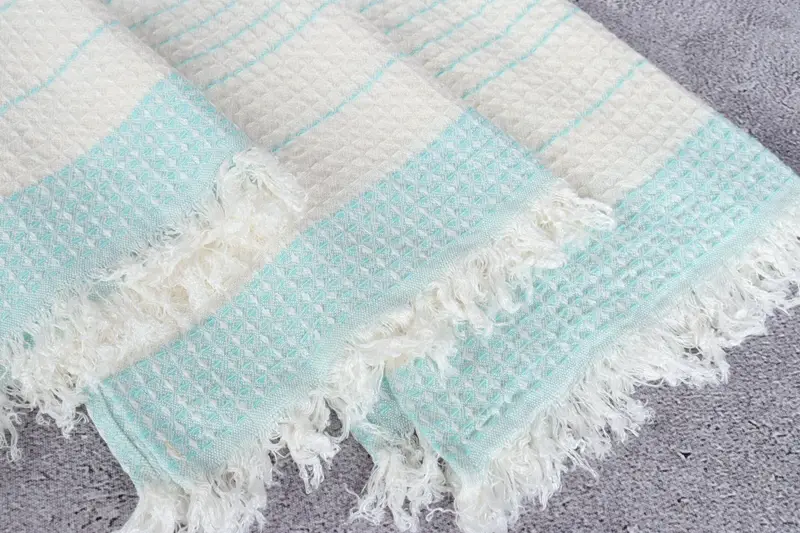 Personalized Wedding Gift For Couple, 40x20 Cotton Waffle Towel, Custom Hand Towel, Organic Towel, Wedding Favors, Summer Towel, Personalized Gift - 5