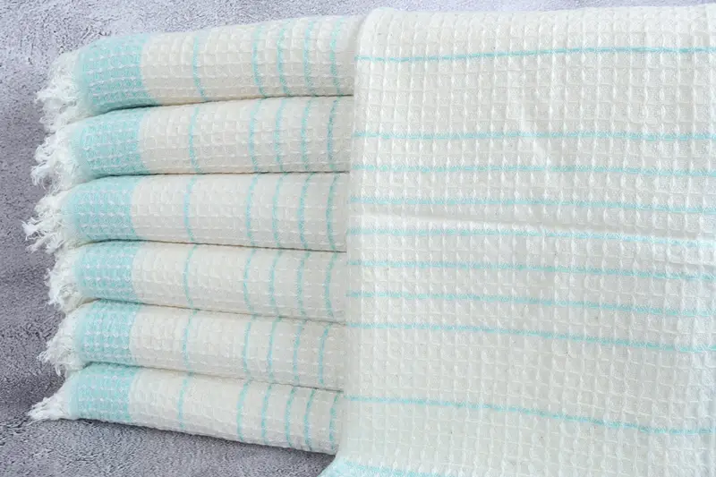 Personalized Wedding Gift For Couple, 40x20 Cotton Waffle Towel, Custom Hand Towel, Organic Towel, Wedding Favors, Summer Towel, Personalized Gift - 1