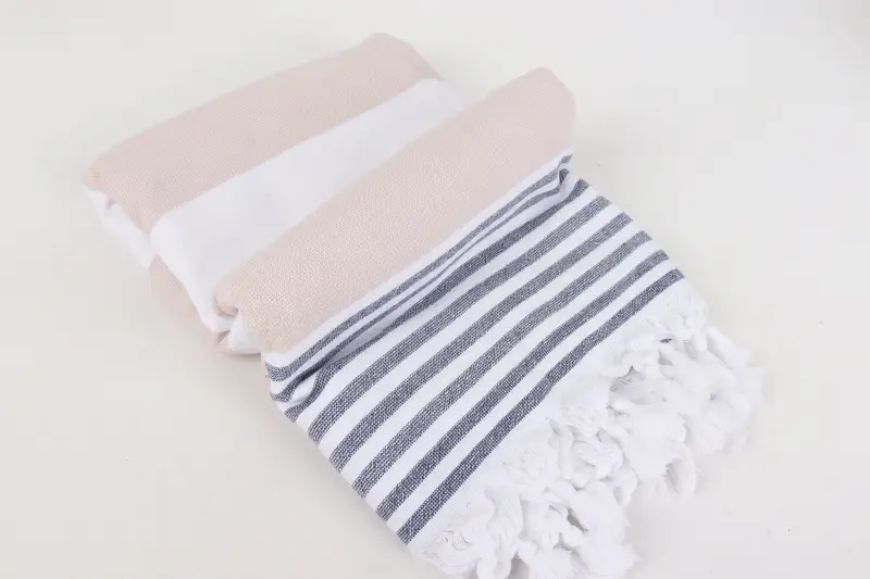 Bridal Shower Favors, Merry Christmas Gifts, Wedding Towel, 68x36 Cotton Striped Terry Towel, Sand-free towel, Travel towel, Turkish Towel Monogram - 6