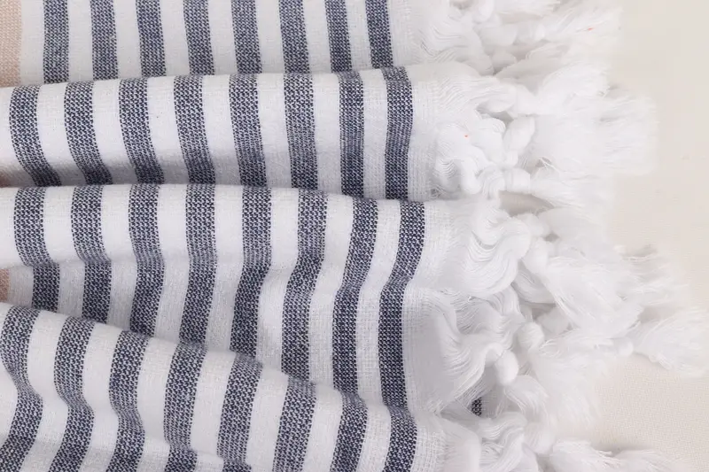 Bridal Shower Favors, Merry Christmas Gifts, Wedding Towel, 68x36 Cotton Striped Terry Towel, Sand-free towel, Travel towel, Turkish Towel Monogram - 8