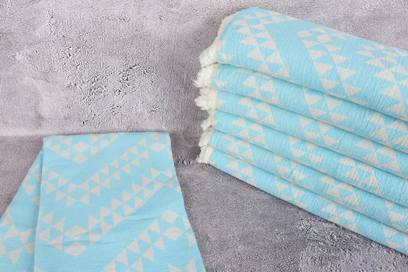 70x40 Cotton Geometric Towel, Thin towel, Personalized Turkish Towel, Quick-Dry Beach Towel, Employee Gifts, Spooky Bachelorette Party Favors - 2