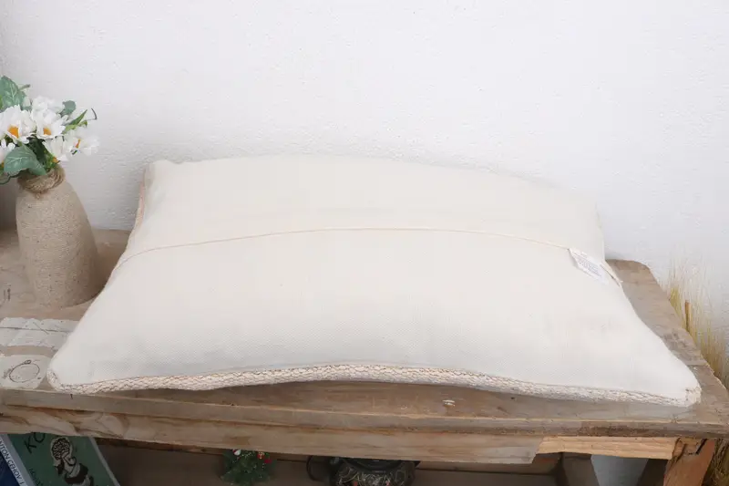 Cushion Case, 12x20 White Cushion, Southwestern Pillow Case, Vintage Kilim Pillow, Gift Pillow, Vintage Kilim Throw Pillow, Bench Pillow - 7