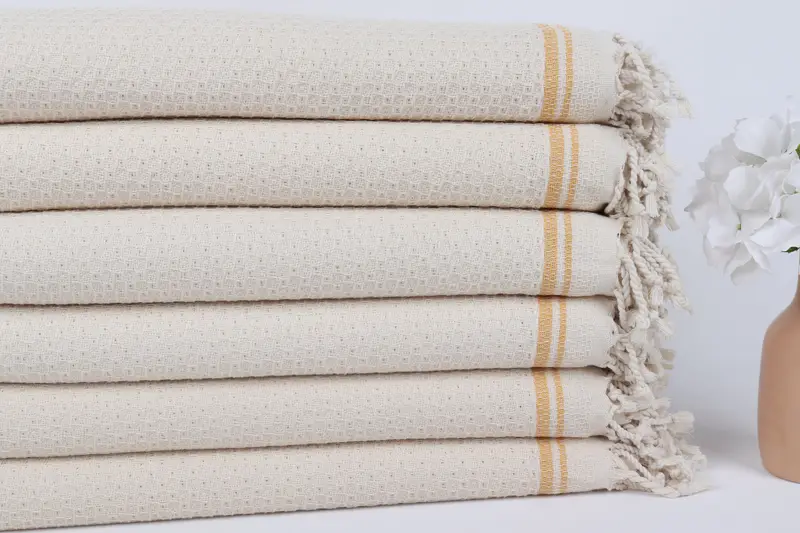 68x36 Cotton Striped Towel, Peshtemal beach towel with unique design, Absorbent Turkish towel, Luxury towel, Wedding Gift For Bride, Absorbent towel - 3