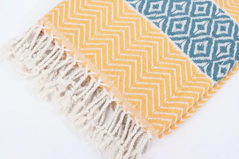 Maid Of Honor Gift, Thin towel, Bachelorette Party Favors, 70x40 Cotton Chevron Towel, Wedding Anniversary Gift, Personalized Wedding Gift - 7