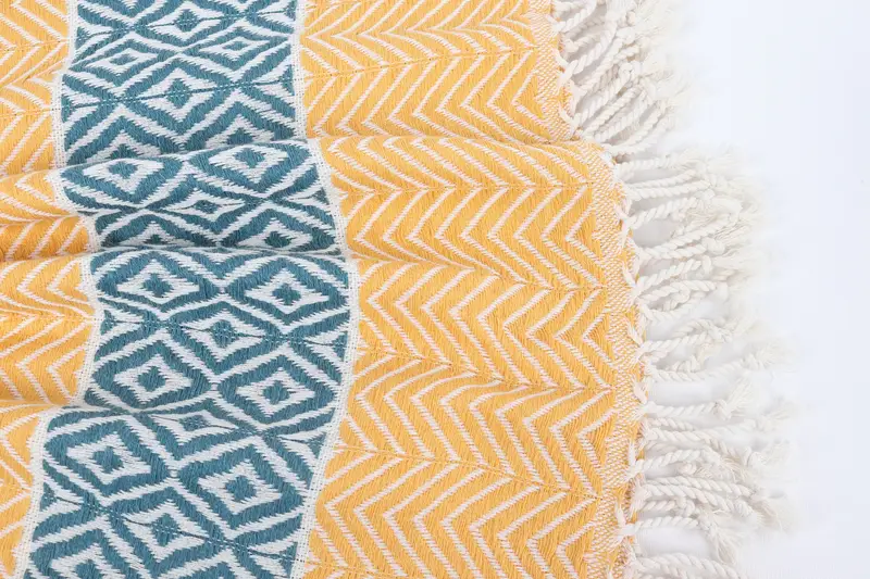 Maid Of Honor Gift, Thin towel, Bachelorette Party Favors, 70x40 Cotton Chevron Towel, Wedding Anniversary Gift, Personalized Wedding Gift - 8