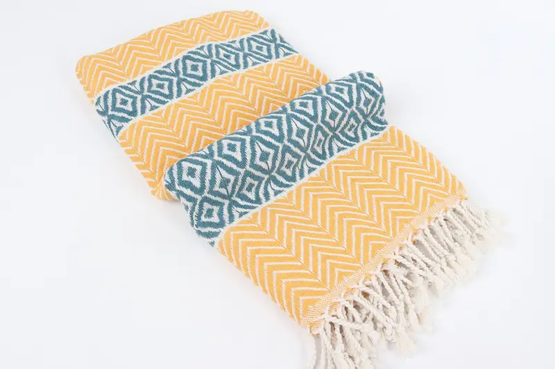 Maid Of Honor Gift, Thin towel, Bachelorette Party Favors, 70x40 Cotton Chevron Towel, Wedding Anniversary Gift, Personalized Wedding Gift - 6