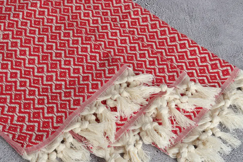 Monogram Kitchen Towel, 36x18 Cotton Diamond Towel, Handmade Gift, Monogram Towels, Monogrammed Hand Towel, Employee Gifts, Personalized Dish Towel - 5