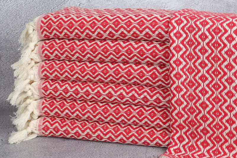 Monogram Kitchen Towel, 36x18 Cotton Diamond Towel, Handmade Gift, Monogram Towels, Monogrammed Hand Towel, Employee Gifts, Personalized Dish Towel - 1