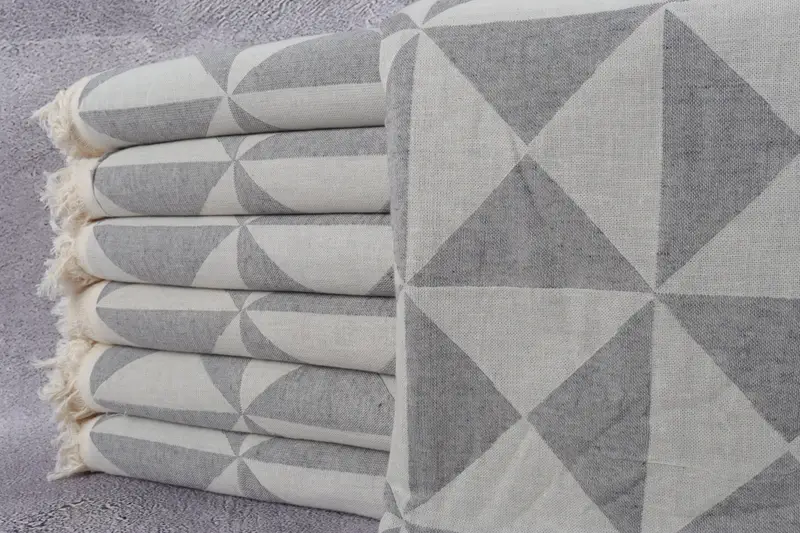 Wedding Favors, Bridesmaid Gift, House Warming Gift, Housewarming Gift, Turkish bath towel, 70x40 Cotton Geometric Towel, Turkish Beach Towel Bulk - 2