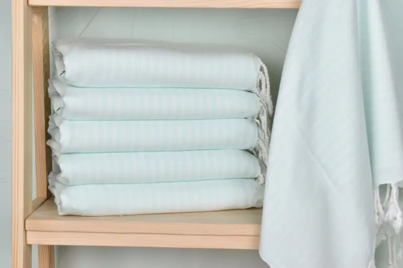 Personalized Mint Bamboo Towel Wedding Gift, 40x71 Inches