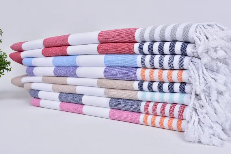 Gifts For Him, Monogram Kitchen Towel, Personalized Gift, 40x24 Cotton Striped Towel, Mother Of The Groom Gift, Summer Towel, Monogrammed Hand Towel - 3