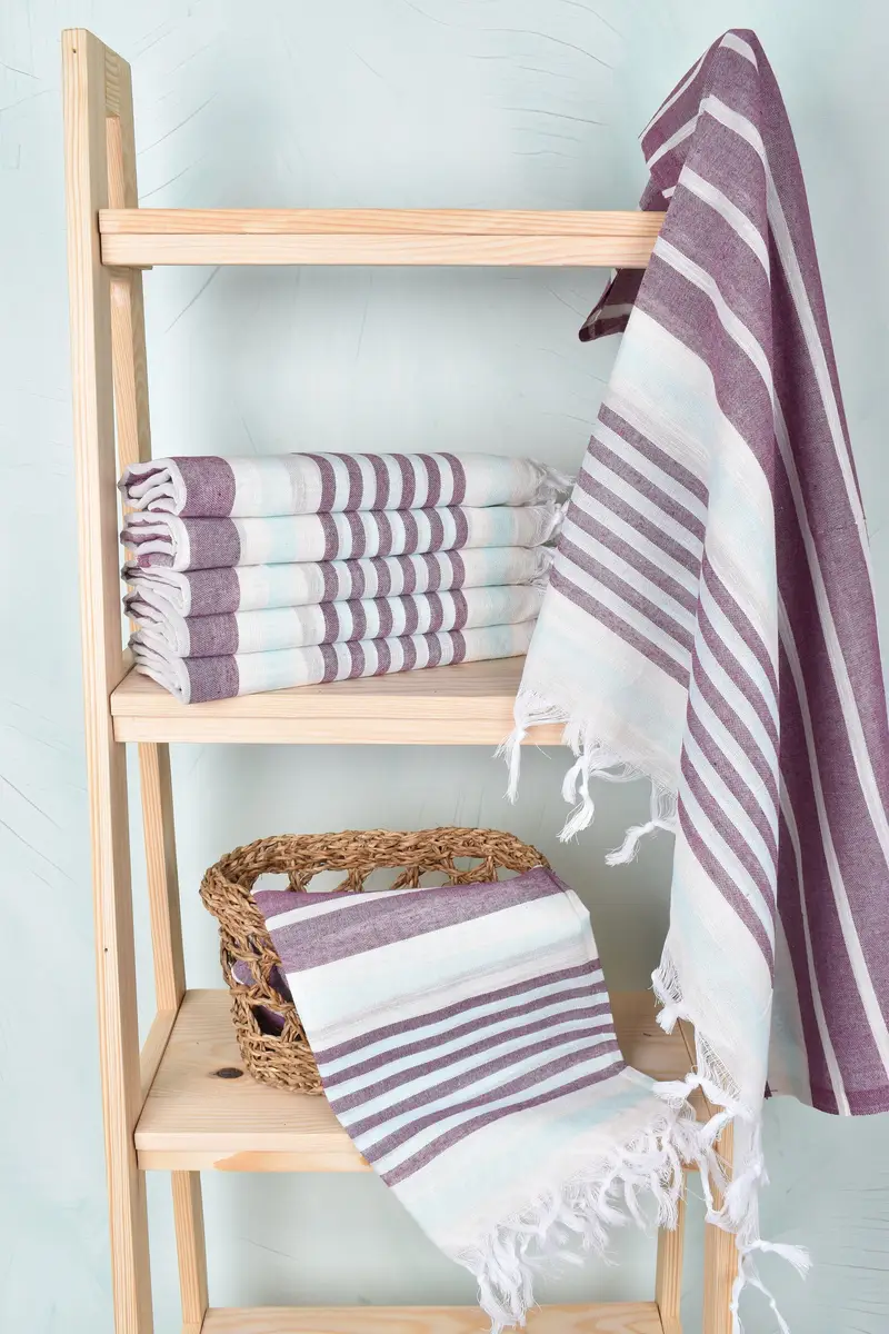 Beach towel, Valentines Gift, Peshtemal Towel USA, Turkish Towel Personalized, 68x40 Cotton Striped Towel, Personalized Gift, Turkish beach towel - 3