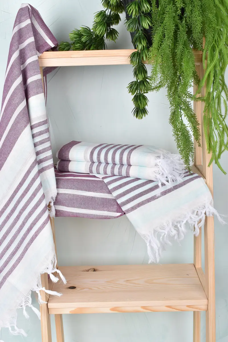 Beach towel, Valentines Gift, Peshtemal Towel USA, Turkish Towel Personalized, 68x40 Cotton Striped Towel, Personalized Gift, Turkish beach towel - 6