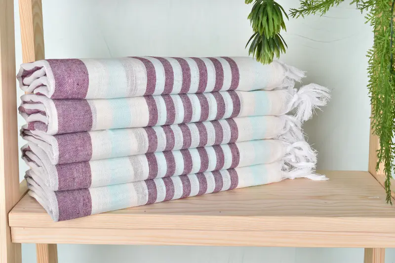 Beach towel, Valentines Gift, Peshtemal Towel USA, Turkish Towel Personalized, 68x40 Cotton Striped Towel, Personalized Gift, Turkish beach towel - 2