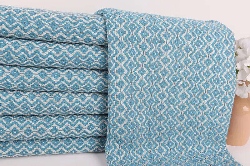 Handwoven Turkish Towel, Fouta towel, Soft and absorbent Turkish towel, Custom Towel, Monogram Beach Towel, Gift For Mom, 70x40 Cotton Diamond Towel - 2