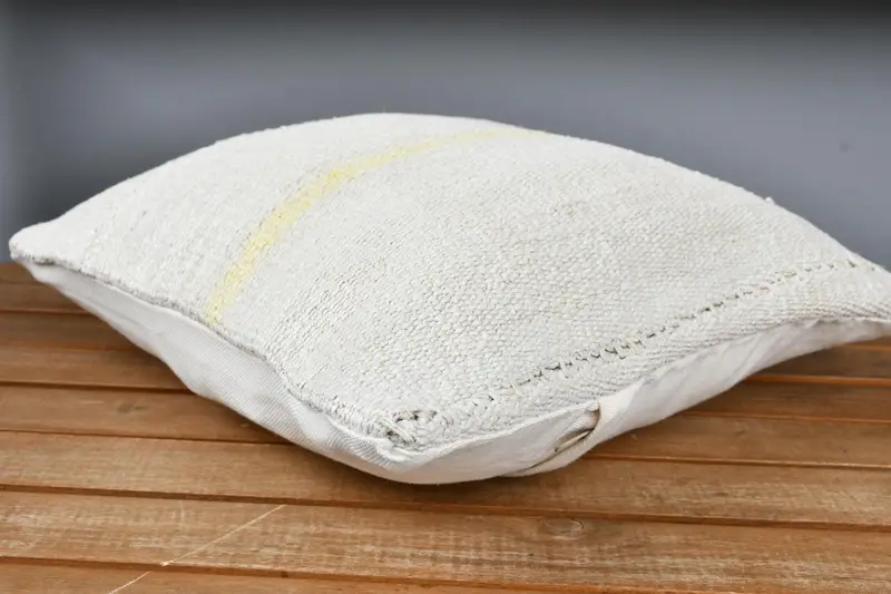 Pillow, Interior Designer Pillow, Yoga Pillow Case, Turkish Pillow, Gift Pillow, Neutral Throw Pillow Sham, 14x14 White Cushion Cover - 4