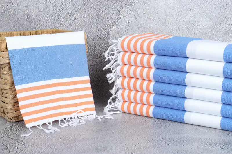 Custom Name Towel, Wedding Gift For Bride, Turkish Towel Hand Towel, 40x24 Cotton Striped Towel, Custom Hand Towel, Personalized Kitchen Towel - 3