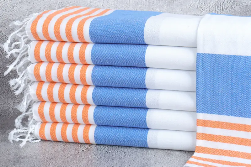 Custom Name Towel, Wedding Gift For Bride, Turkish Towel Hand Towel, 40x24 Cotton Striped Towel, Custom Hand Towel, Personalized Kitchen Towel - 1