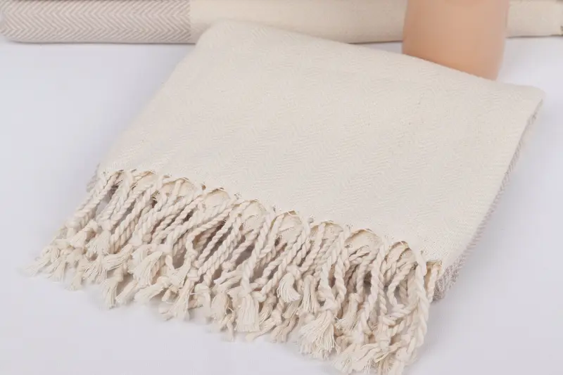 70x36 Cotton Zig zag Towel, Large Turkish Towel, Eco-Friendly Turkish Towel, Beach towel, Bridesmaid Gifts Personalized, Wedding Gift, Yoga Towel - 5