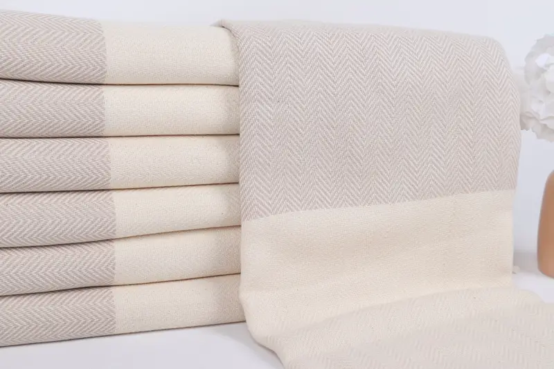 70x36 Cotton Zig zag Towel, Large Turkish Towel, Eco-Friendly Turkish Towel, Beach towel, Bridesmaid Gifts Personalized, Wedding Gift, Yoga Towel - 2