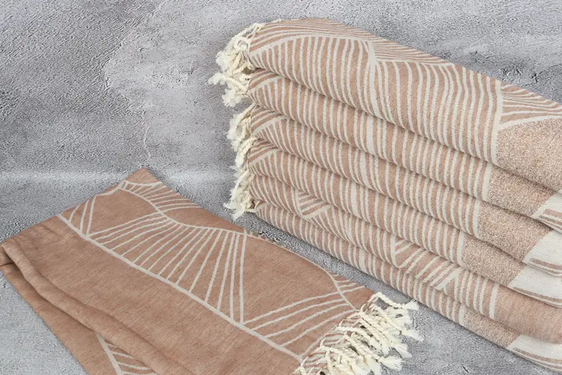 Monogram Turkish Towel, Bride Gift, Hammam Towel USA, Best Wedding Gift, Home Decor Gifts, 68x40 Cotton Striped Design Towel, Turkish Towel USA - 3