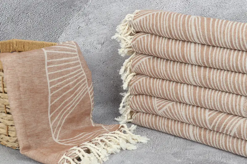 Monogram Turkish Towel, Bride Gift, Hammam Towel USA, Best Wedding Gift, Home Decor Gifts, 68x40 Cotton Striped Design Towel, Turkish Towel USA - 4