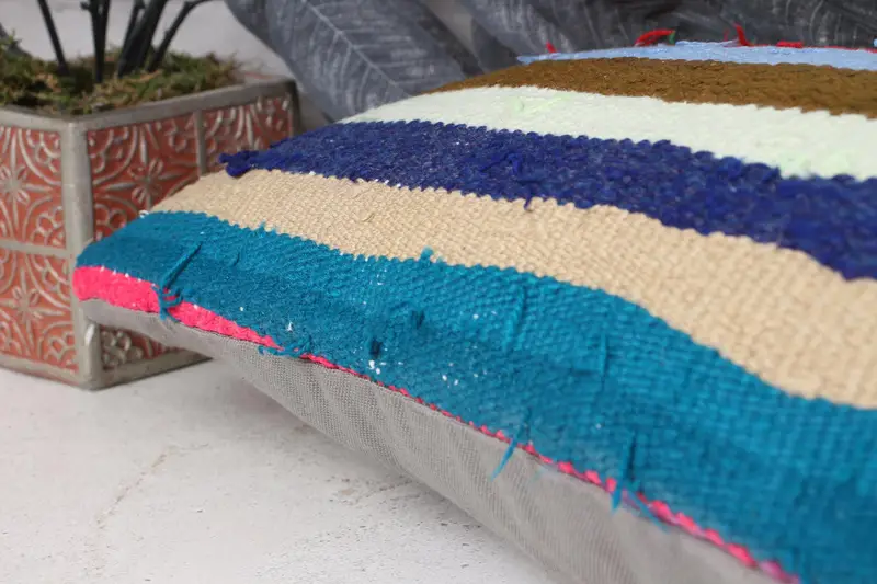 Tapestry Pillow Cover, Gift Pillow, 12x24 Green Cushion Cover, Handmade Kilim Cushion, Antique Pillows, Pillow Case, Luxury Pillow Cover - 7