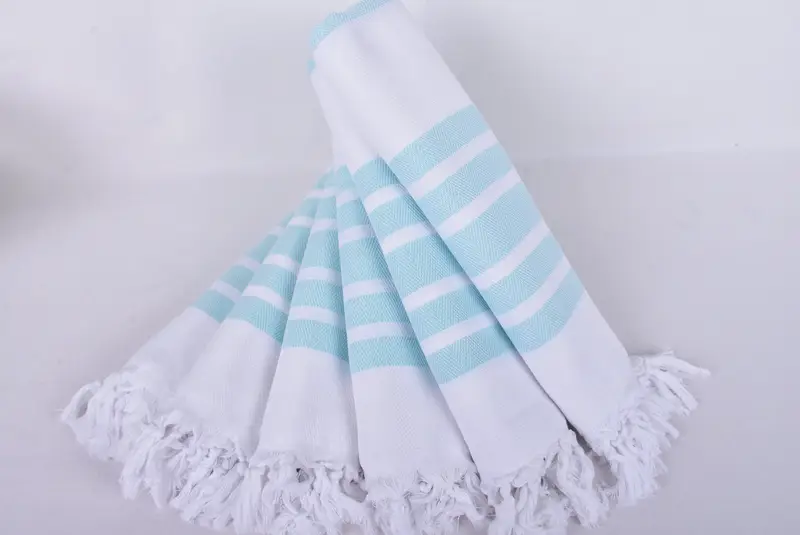 Peshtemal, Personalized Wedding Gift, 70x40 Cotton Herringbone Towel, Sand-resistant Turkish towel for the beach, Turkish towel, Peshtemal Towel - 4