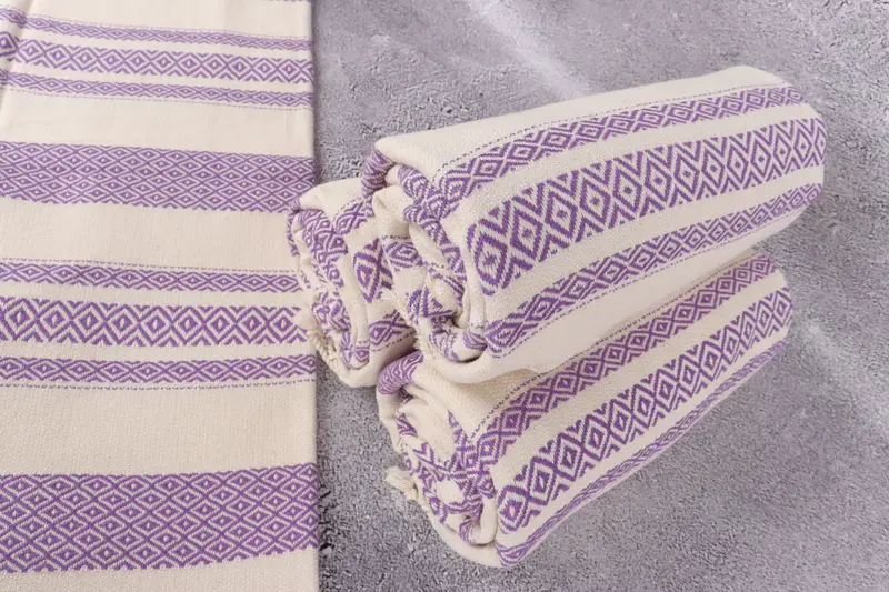 70x36 Cotton Diamond Towel, Handmade Gift, Eco-friendly Turkish peshtemal towel, Gifts For Him, Christmas Favors, Peshtemal Towel, Housewarming Gift - 8