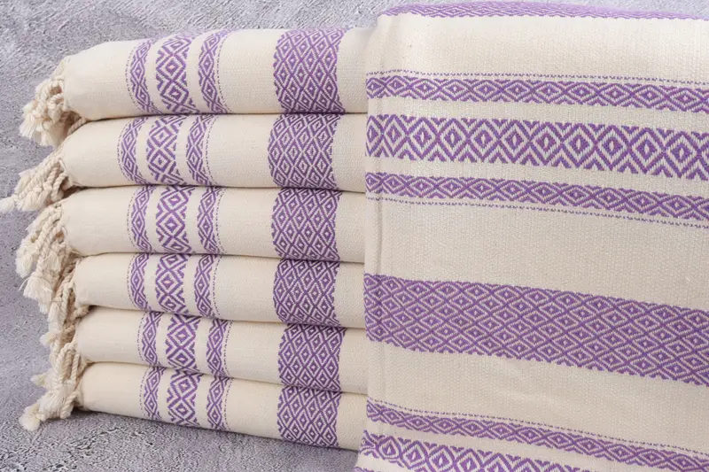 70x36 Cotton Diamond Towel, Handmade Gift, Eco-friendly Turkish peshtemal towel, Gifts For Him, Christmas Favors, Peshtemal Towel, Housewarming Gift - 1
