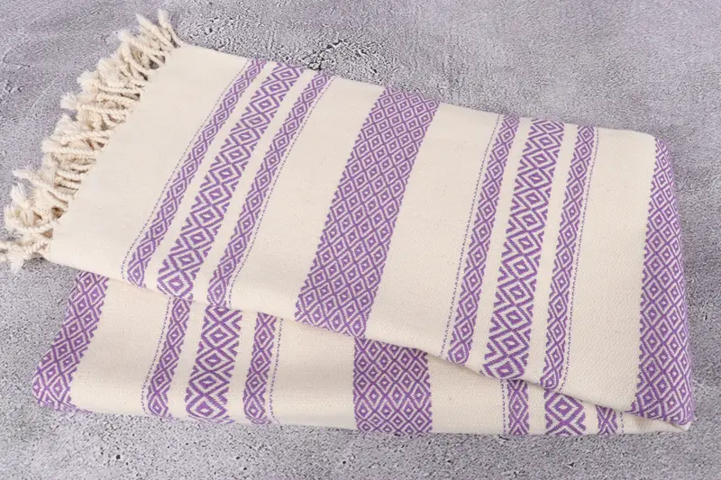 70x36 Cotton Diamond Towel, Handmade Gift, Eco-friendly Turkish peshtemal towel, Gifts For Him, Christmas Favors, Peshtemal Towel, Housewarming Gift - 6