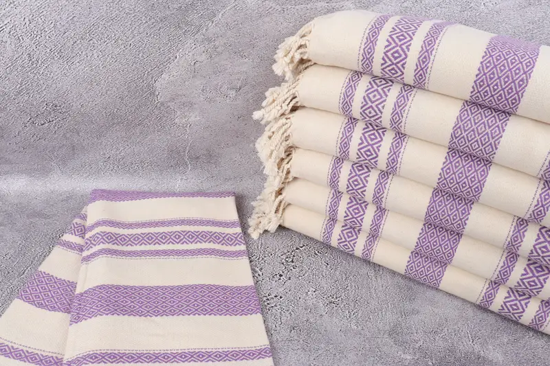 70x36 Cotton Diamond Towel, Handmade Gift, Eco-friendly Turkish peshtemal towel, Gifts For Him, Christmas Favors, Peshtemal Towel, Housewarming Gift - 2