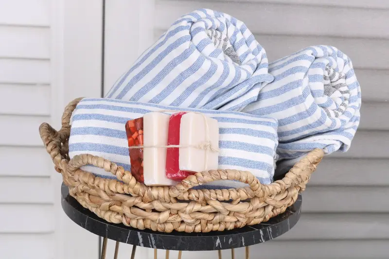 Wedding Favors, Custom Wedding Gifts, Custom Name Towel, 68x40 Cotton Striped Terry Towel, Monogram Turkish Towel, Peshtemal, Bridemaids Beach Towel - 4