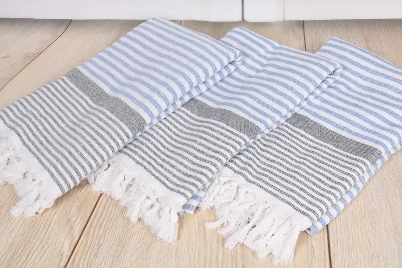 Wedding Favors, Custom Wedding Gifts, Custom Name Towel, 68x40 Cotton Striped Terry Towel, Monogram Turkish Towel, Peshtemal, Bridemaids Beach Towel - 6