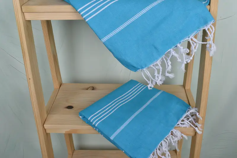 Best Friend Christmas Gift, Bridemaids Beach Towel, 70x40 Cotton Striped Towel, Handwoven Turkish Towel, Bath towel, Housewarming Gift, Luxury towel - 5