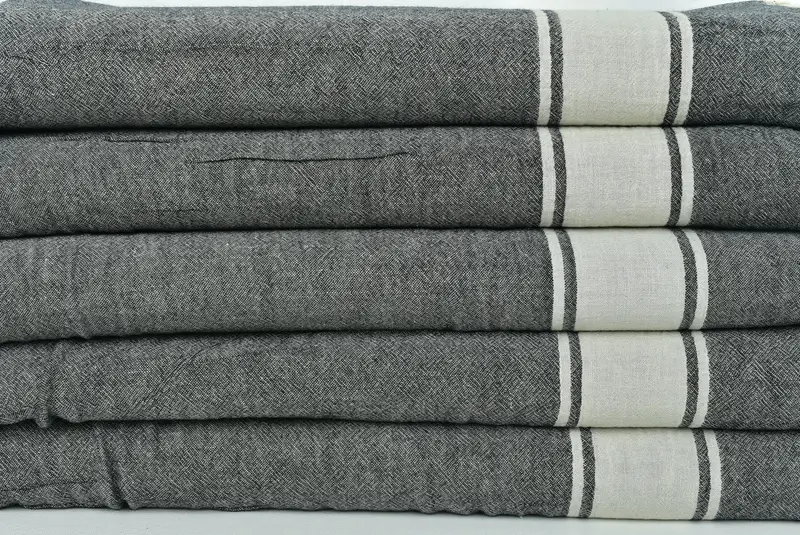 Valentine Day Gift For Her, Bridesmaid Gifts, Anniversary Gift For Her, Woven Throw Blanket, Throw Blanket Couch, 70x60 Cotton Striped Towel - 2